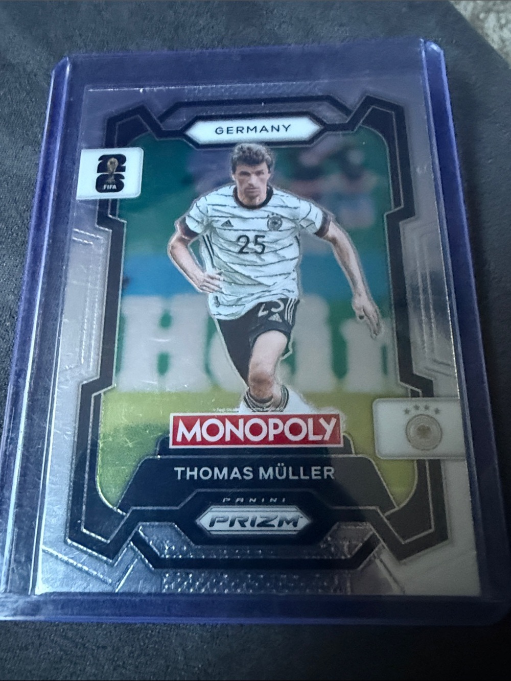 Panini Thomas Müller Soccer Card - Blue and Green